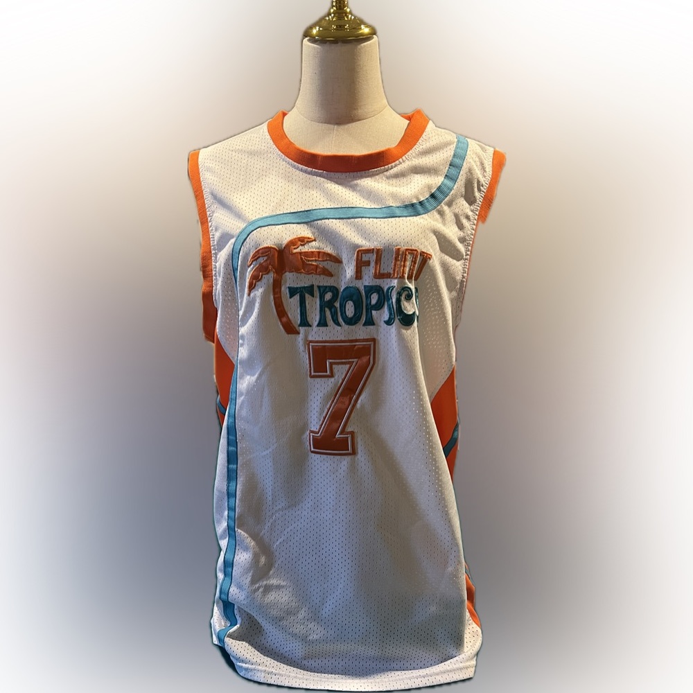 Flint Tropics Coffee Black #7 Jersey- Size XL - Molpe Athletic. Inc Sz S short.
